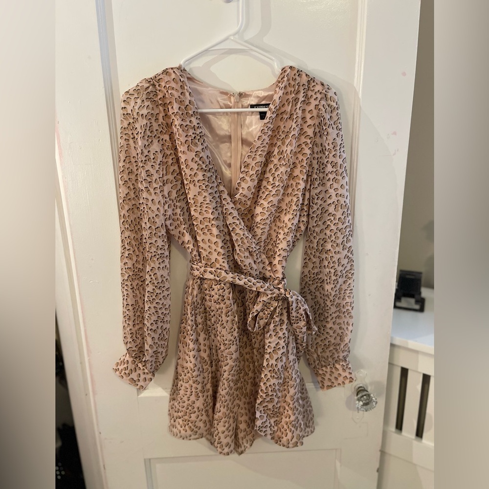 Express Animal Print Romper